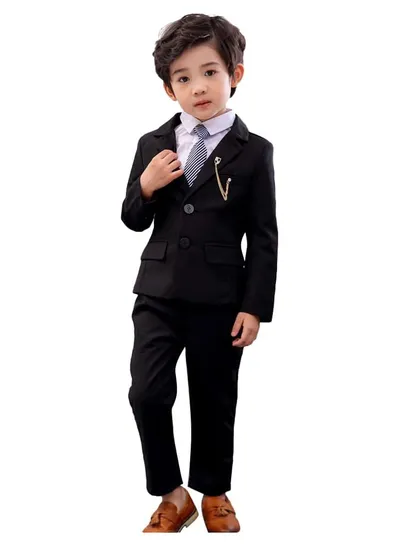 Garment Outfit Formal Tuxedo Baby Weddings Suit Pants Boy Suits Kids Suit 