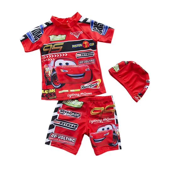 Boy Two Piece Suits Short Sleeve Swimwear 2