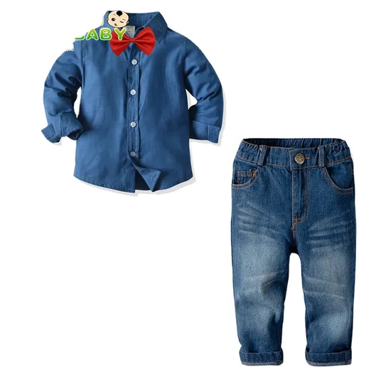 China Factory Wholesale Kids 2 Pieces Sets Gentleman Formal Suit Children Clothes Boys Suits for Wedding 