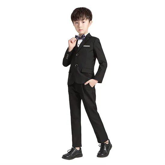 Boys′ Wedding Suit Children′s Piano Performance Formal Suit 