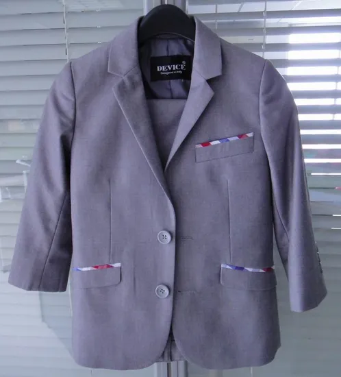 OEM Two Buttons Notch Lapel Boys Suits 