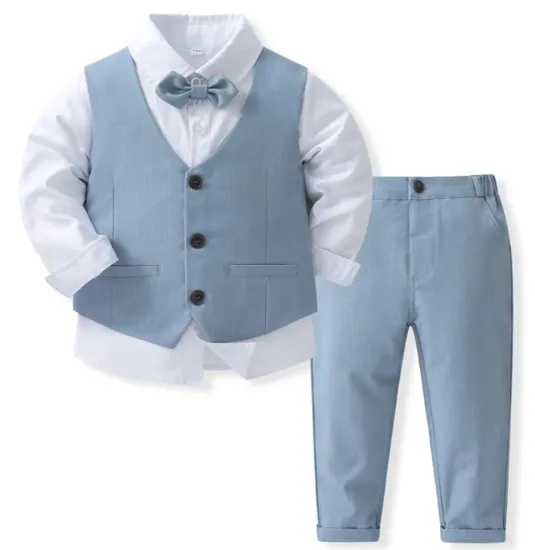 Baby Boy Wedding Clothes Ring Bearer Outfit Formal Suit Kids Set 
